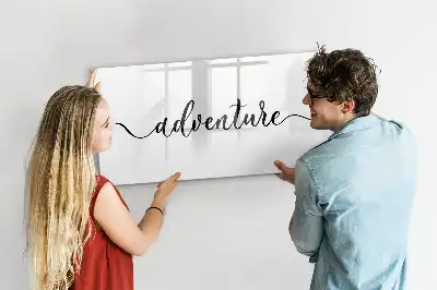 Beschreibbare Magnettafel Text Abenteuer