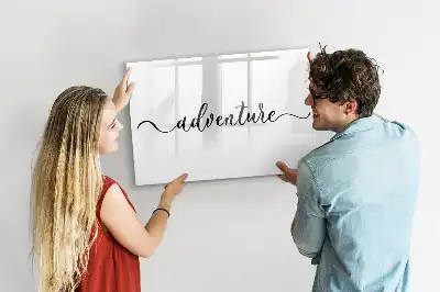 Beschreibbare Magnettafel Text Abenteuer