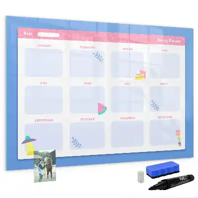 Schreib-Magnettafel als Monatsplaner