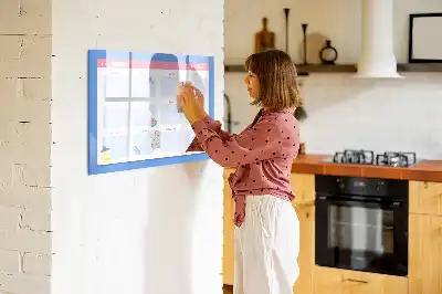 Schreib-Magnettafel als Monatsplaner