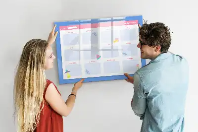 Schreib-Magnettafel als Monatsplaner