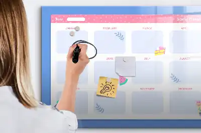 Schreib-Magnettafel als Monatsplaner