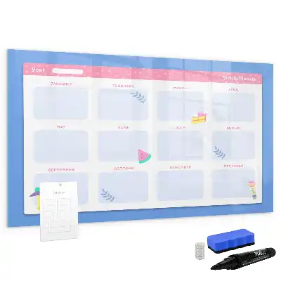 Schreib-Magnettafel als Monatsplaner