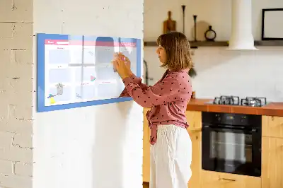 Schreib-Magnettafel als Monatsplaner