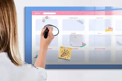 Schreib-Magnettafel als Monatsplaner