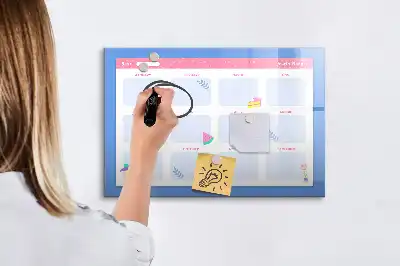 Schreib-Magnettafel als Monatsplaner