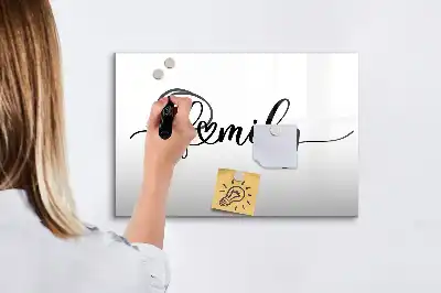 Beschreibbare Magnettafel Design Familie