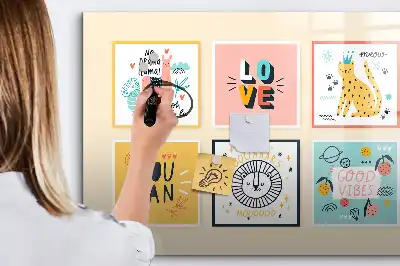 Schreib-Magnettafel mit Motivationssprüchen