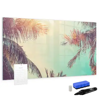 Schreib-Magnettafel mit Motiv tropische Palmen