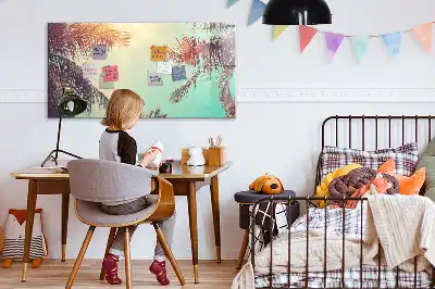 Schreib-Magnettafel mit Motiv tropische Palmen