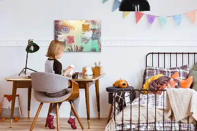 Schreib-Magnettafel mit Motiv tropische Palmen