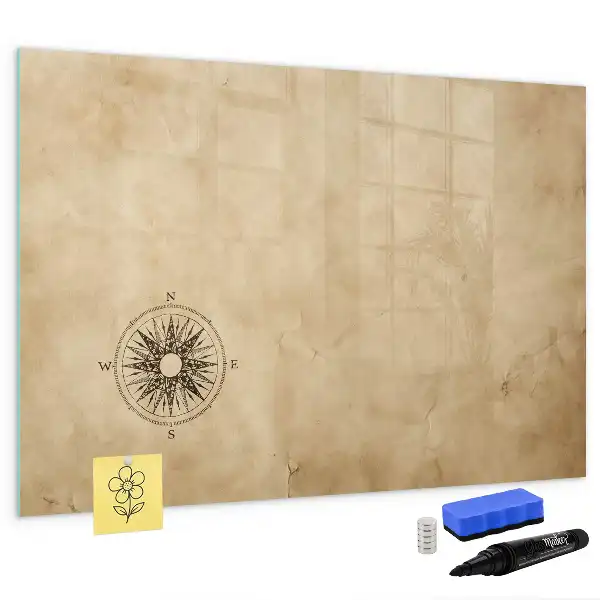 Magnettafel beschreibbar, Kompass