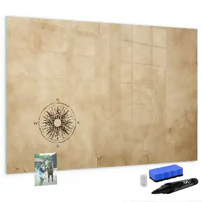 Magnettafel beschreibbar, Kompass