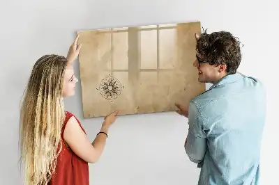 Magnettafel beschreibbar, Kompass