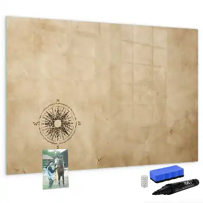 Magnettafel beschreibbar, Kompass