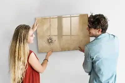 Magnettafel beschreibbar, Kompass