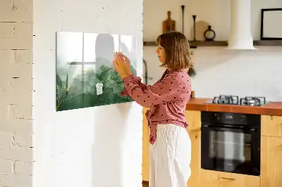 Magnettafel beschreibbar mit Blatt-Abstraktion