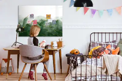 Magnettafel beschreibbar mit Blatt-Abstraktion
