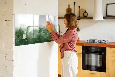Magnettafel beschreibbar mit Blatt-Abstraktion