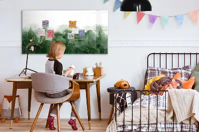 Magnettafel beschreibbar mit Blatt-Abstraktion