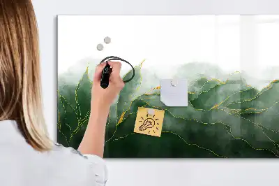 Magnettafel beschreibbar mit Blatt-Abstraktion