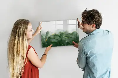 Magnettafel beschreibbar mit Blatt-Abstraktion
