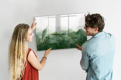 Magnettafel beschreibbar mit Blatt-Abstraktion