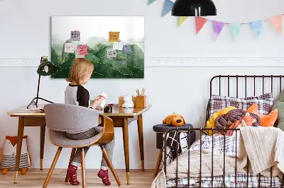 Magnettafel beschreibbar mit Blatt-Abstraktion