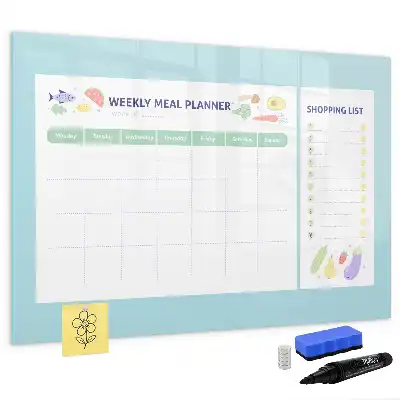 Mahlzeitenplaner als magnetische Schreibtafel