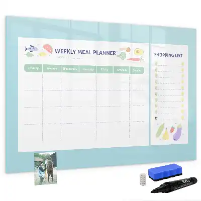 Mahlzeitenplaner als magnetische Schreibtafel