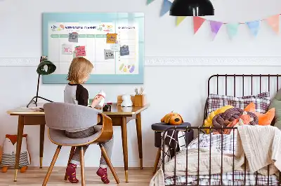 Mahlzeitenplaner als magnetische Schreibtafel