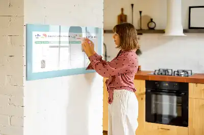 Mahlzeitenplaner als magnetische Schreibtafel