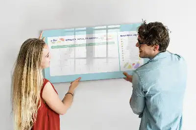 Mahlzeitenplaner als magnetische Schreibtafel