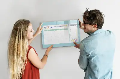 Mahlzeitenplaner als magnetische Schreibtafel
