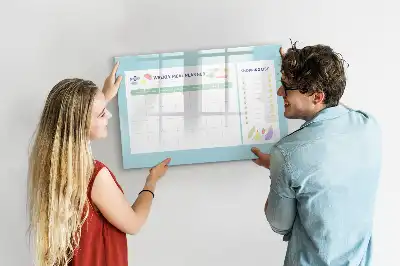 Mahlzeitenplaner als magnetische Schreibtafel