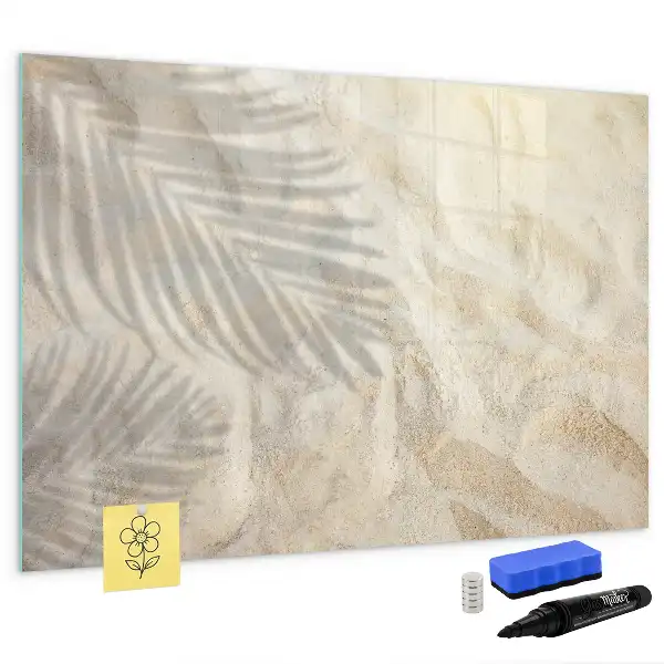 Beschreibbare Magnettafel Motiv Schatten auf dem Sand
