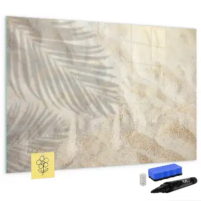Beschreibbare Magnettafel Motiv Schatten auf dem Sand