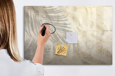 Beschreibbare Magnettafel Motiv Schatten auf dem Sand