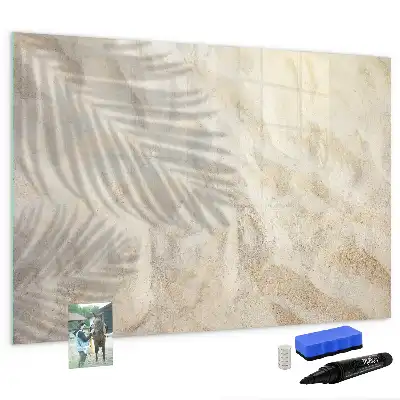 Beschreibbare Magnettafel Motiv Schatten auf dem Sand