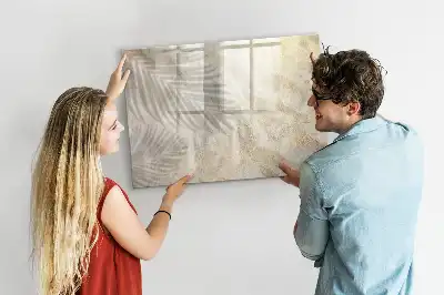 Beschreibbare Magnettafel Motiv Schatten auf dem Sand
