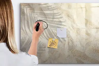 Beschreibbare Magnettafel Motiv Schatten auf dem Sand