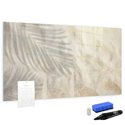 Beschreibbare Magnettafel Motiv Schatten auf dem Sand