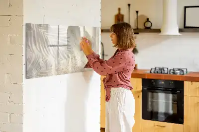 Beschreibbare Magnettafel Motiv Schatten auf dem Sand