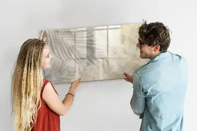 Beschreibbare Magnettafel Motiv Schatten auf dem Sand