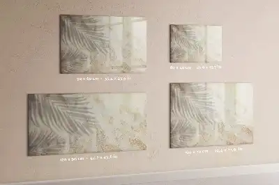 Beschreibbare Magnettafel Motiv Schatten auf dem Sand