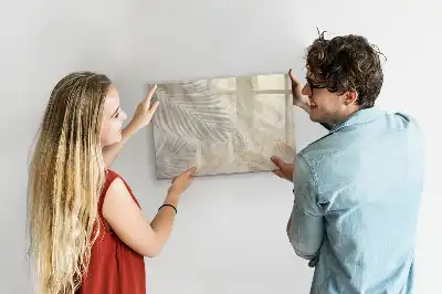 Beschreibbare Magnettafel Motiv Schatten auf dem Sand