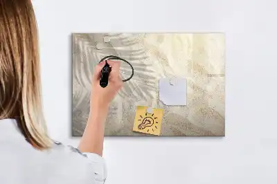 Beschreibbare Magnettafel Motiv Schatten auf dem Sand