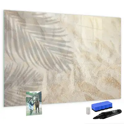 Beschreibbare Magnettafel Motiv Schatten auf dem Sand