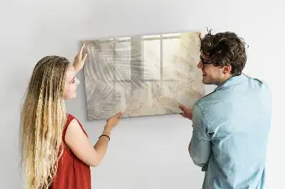 Beschreibbare Magnettafel Motiv Schatten auf dem Sand