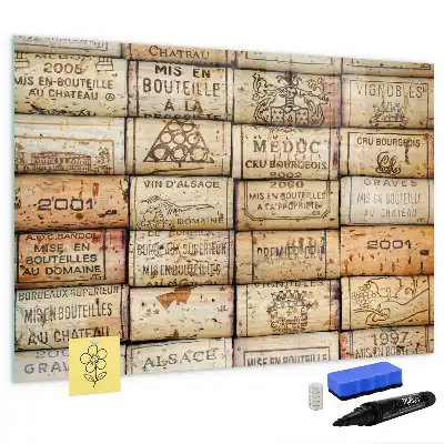 Magnettafel beschreibbare Kork-Optik